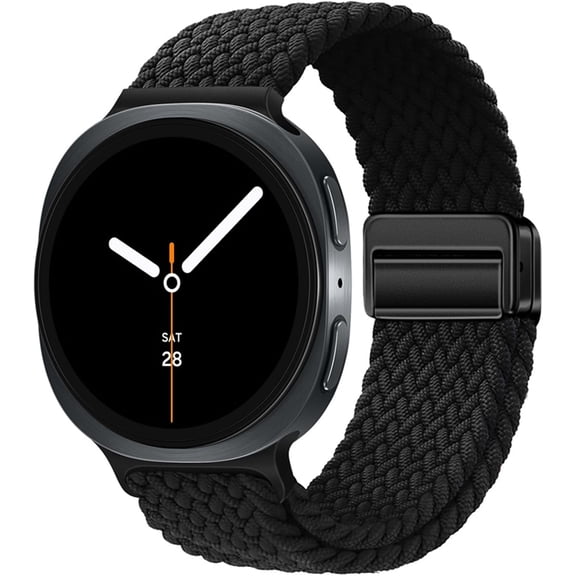 XIHAMA Band Compatible with Samsung Galaxy Watch 9/8 40mm 44mm/Watch 8 Classic 46mm | Elastic Nylon Braided Wristband Sport Strap for Women Men, Magnetic Buckle