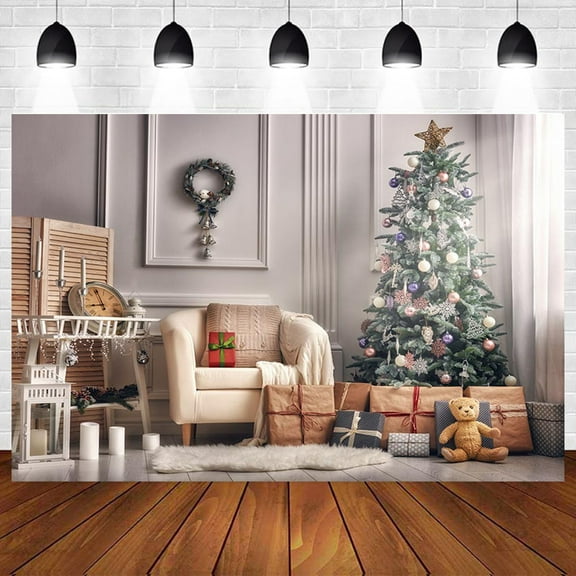 Photography Backdrops Christmas Background Photo Studio Backdrop indoor Christmas Tree Backdrops for Photo Studio
