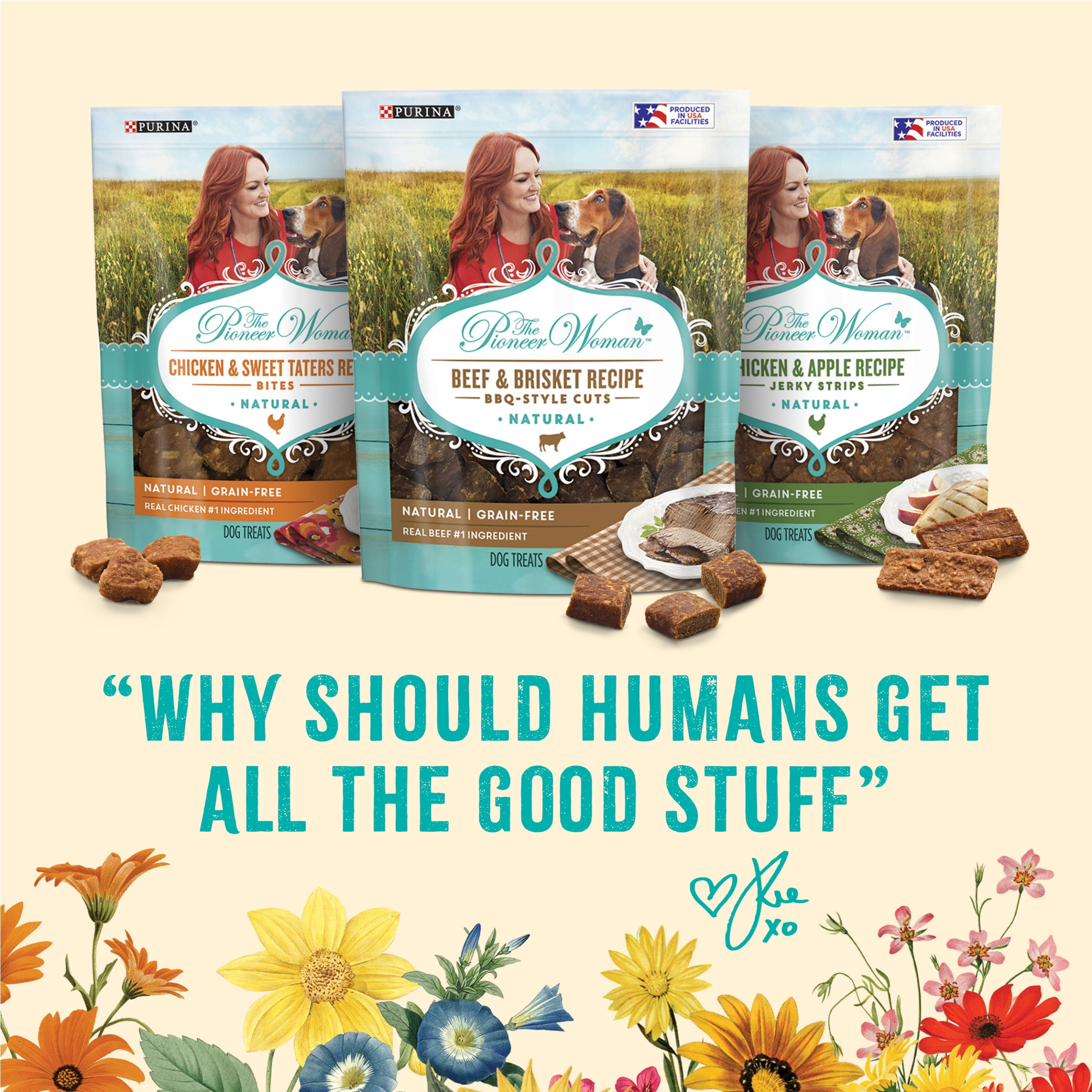 The Pioneer Woman Chicken and Sweet Taters Recipe Bites Natural, Grain Free Soft Dog Treats, 5 oz. Pouch