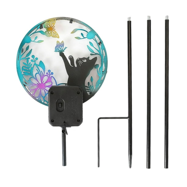Luz de estaca de jardín Zulema LED decorativo Gato