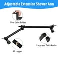 thumbnail image 3 of IUSU 8-Setting High Pressure Shower Head 12 inch Rain Shower Head with Handheld and Hose Black, 3 of 8