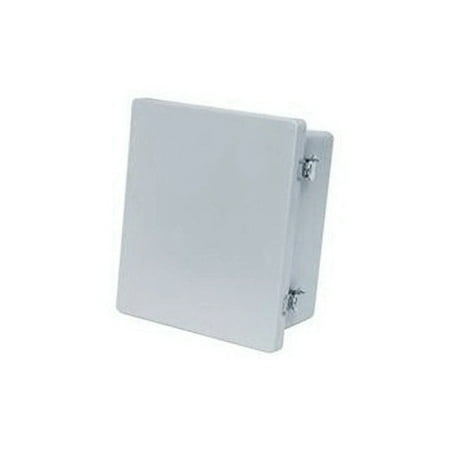 36 Hinged Enclosure Cover - Allied Moulded AM Enclosure Assembly, Twist Latch Hinged Solid/Opaque Cover, 14.4 Inch W x 8 Inch D, NEMA 4X