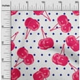 thumbnail image 2 of oneOone Cotton Silk Red Fabric Cherry Sewing Craft Projects Fabric Prints By Yard 42 Inch Wide, 2 of 4