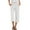 White&11#1229Y, variant on Garbnen Capris Pants for Women Travel Beach Comfy Women's Straight Leg Pants Elastic Waist Summer Womens Trouser Pants with Pocket