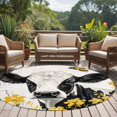 thumbnail image 4 of Farmhouse Cow Round Area Rug 7 FT, Non Slip Living Room Area Carpet, Spring Pastoral Yellow Floral Vintage Washable Soft Circular Rug Non-Shedding Floor Carpet for Bedside Office Play Room Classroom, 4 of 9