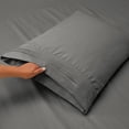 thumbnail image 2 of Bed Sheets Set  1800 Series Deep Pocket Soft Microfiber 4 Piece Queen Sheet Sets  Gray, 2 of 7