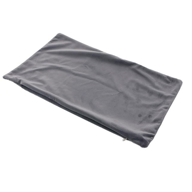Funda de almohada cómoda y suave de color sólido de 12 x 2 pulgadas. Negro