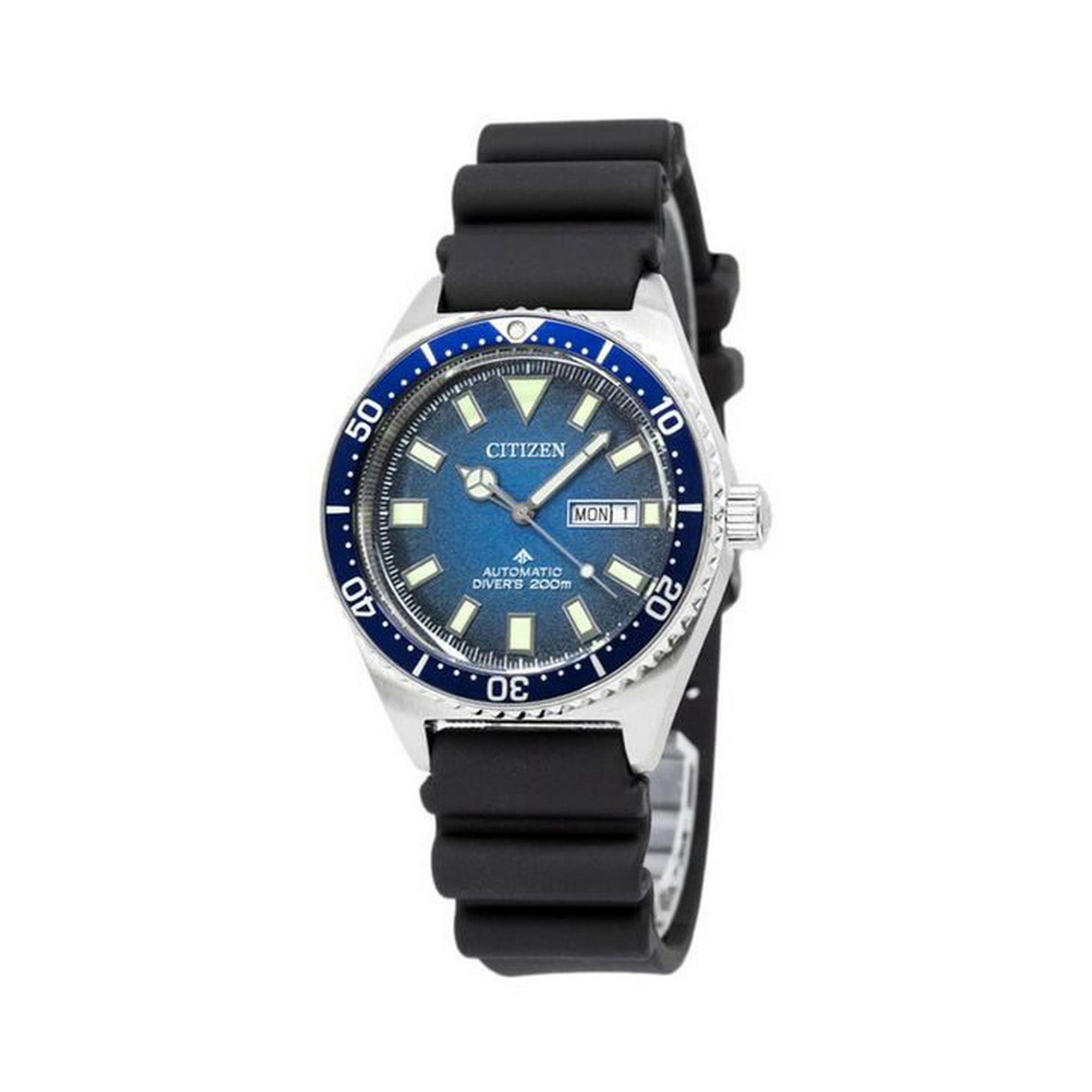 Citizen Promaster Rubber Strap Blue Dial Automatic Diver s NY0129 07L 200M Men s Watch
