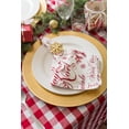 thumbnail image 3 of Red-White Checkers Tablecloth 70 Round, 3 of 3
