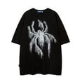 thumbnail image 1 of Men's Trendy Casual Crew Neck Graphic T-shirt With Exquisite Spider Prints, Street Style For Summer Daily Wear, 1 of 6