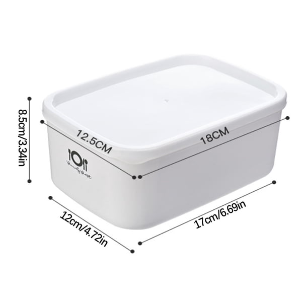 Caja para conservar frutas en el refrigerador Caja especial para almacenar alimentos en el refrigerador Horno microondas Fiambrera de plástico rectangular