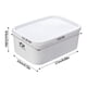 thumbnail image 2 of Caja de conservación de frutas en nevera - Contenedor de plástico apilable apta para microondas con tapa, sin BPA, fiambrera transparente hermética y hermética, 2 of 2
