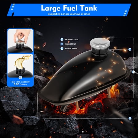 100CC 4-Stroke Bike Engine Kit, Gas Motorized Motor Bicycle Modified Engine