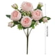 thumbnail image 3 of Ramo de rosas artificiales para mujer, decoración del hogar, ramo de boda, rosa pegada a la pared., 3 of 5