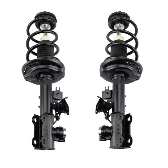 TRQ Front Strut & Coil Spring Assembly Set Driver & Passenger Sides Fits Select 10-16 Cadillac SRX 11 Saab 9-4X