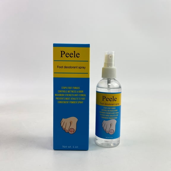Peele Foot deodorant spray,Everyday Anti-Fungal Powder Spray, Stops Foot Fungus, Athletes Foot Spray, Absorbs Wetness for Odor Control, Talc-free