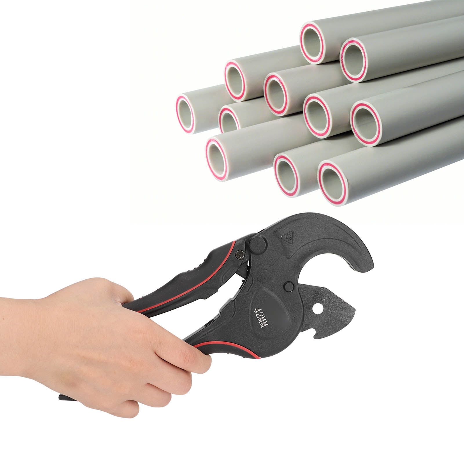 Amonsee PVC Pipe Cutter, Self Locking Pipe Scissors For CPVC