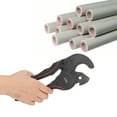 thumbnail image 4 of Cortador de Tomos de Pvc, Acción de Trinquete Hoja Reemplazable Tijeras para Tubos de Pvc Tijeras para Tubos Autobloquocantes de Alto Apalancamiento para Manguera de Goma Cpvc Cpvc, 4 of 7