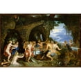 thumbnail image 3 of Peter Paul Rubens 24x17 Black Modern Framed Museum Art Print Titled - The Feast of Achelous (ca. 16), 3 of 5