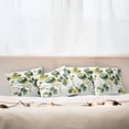 thumbnail image 7 of Ambesonne Eucalyptus Leaves Throw Pillow Cover 4 Pack, Boho Leaf Design, 16", Fern Green Yellow and White, 7 of 7
