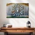 thumbnail image 2 of Elephant Stock Texas Barn Wall Art - Horizontal Canvas Wall Art - Living Room Wall Decor - Architecture Canvas - Brown And Blue Decor - 24" x 16", 2 of 8
