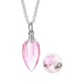 thumbnail image 2 of Colorful Cone Bottle Aroma Essential Oil Diffuser for Womens Perfume Vial Pendant Necklace Jewelry Ash pendant necklace, 2 of 5