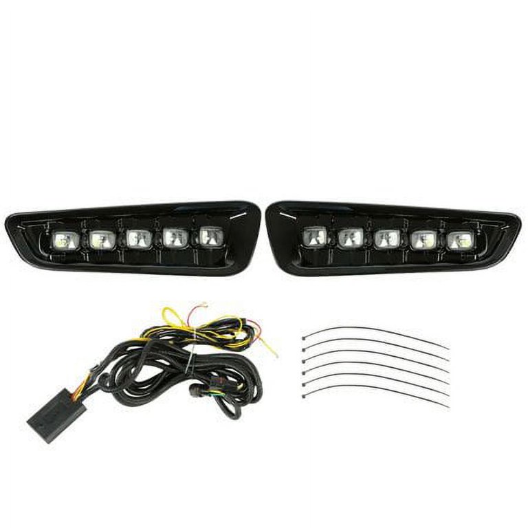 Kojem White and Amber LED Daytime Running Light w/Turn Signal Fog