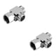 thumbnail image 4 of Válvula desviadora Speravity conector de 3 vías latón plata tamaño compacto 2Conjunto, 4 of 6
