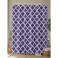 thumbnail image 4 of Fsddascl Purple Moroccon Shower Curtain Set - 48" x 72" Washable Bathtub Curtain with 12 Hooks, Country Chic Ethnic Minimalist Motifs Waterproof Fabric Stall Shower Curtains for Bathroom/Bathtub, 4 of 6