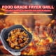 thumbnail image 5 of Rejilla de brochetas de parrilla colgante Air Fryer | Barra de barbacoa vertical de doble capa de acero inoxidable | Accesorios compactos para barbacoa de acero 304 de 15,5 cm | Estante multiusos, 5 of 7