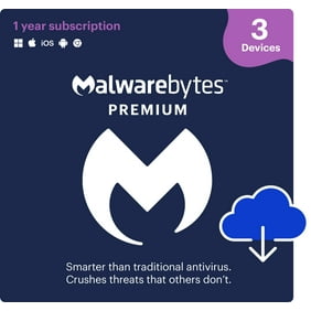 Malwarebytes Premium Security 3-Device 1-Year Subscription [Digital Download]