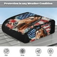 thumbnail image 3 of Housse de Climatiseur RV, Drapeau Américain Cheval RV Housse d'Hiver avec Cordon, Protection de Toit RV pour Voyage en Extérieur, 3 of 7