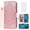 Pink, variant on Asuwish Compatible with Cricket Debut S2 U380AC/AT&T Calypso 4 U380AA Wallet Phone Case and Tempered Glass Screen Protector Flip Credit Card Holder Stand Mandala Flower Cell Cover for Women Men Blue