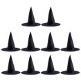 thumbnail image 5 of 10pcs Halloween Hatch Black Hats Halloween Atmósfera Decoraciones Suministros de fiestas de Halloween, 5 of 5
