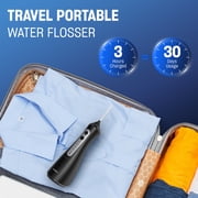 Sejoy Cordless Water Flosser Dental Teeth Cleaner with 6 Jet Tips, Professional 350ML Tank Rechargeable IPX7 Waterproof Dental Oral Irrigator for Home and Travel