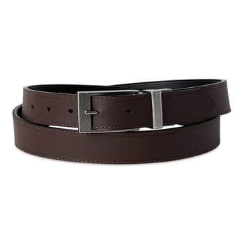 Signature by Levi Strauss & Co. Men's 38mm Edge Leather Reversible Brown/Black Belt