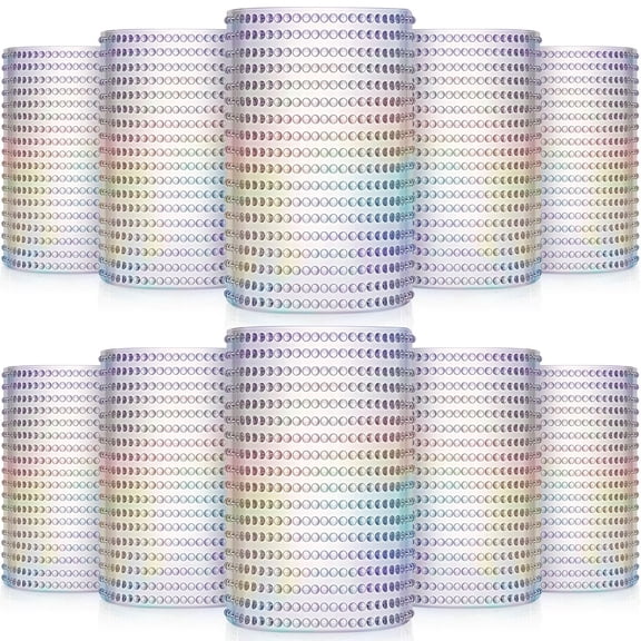 Zubebe 12 Count Hobnail Drinking Glasses 14 oz Highball Glasses Vintage Embossed