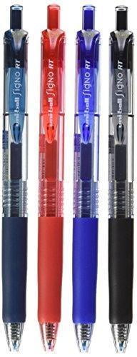 0.38mm-black Ink Uni-ball Signo RT Rubber Grip Micro Point Gel Pens 
