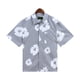 thumbnail image 4 of Camisa de marca de moda DenimTears, camisa de manga corta con solapa informal de verano con estampado de guirnaldas a la moda para hombreVerde, 4 of 4