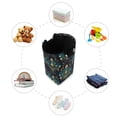 thumbnail image 7 of Yayeee Freestanding Laundry Hamper with Handle Collapsible Large Storage Basket for Clothes, Gold Peacock Pattern, 7 of 7