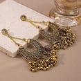 thumbnail image 6 of Bollywood Jhumka Jhumki Indian Earrings for Women Vintage Mexico Gypsy Stetament Chandelier Style Ethnic Dangle Earring Tassel Bell Drop Bohemian Fashion Gift Christmas Oxidized Jewelry, 6 of 13