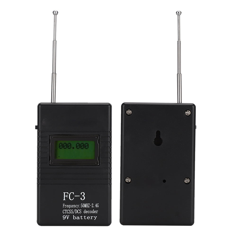 Quick to Measure Frequency Decoder Portable Fine Craft Durable RF Tester Frequency Counter,for Outdoor 