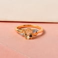 thumbnail image 5 of Citrine Ring for Women 14K Yellow Gold Plated 925 Sterling Silver Zircon Birthstone Jewelry Ct 1 Size 8 Christmas Gifts for Women, 5 of 7