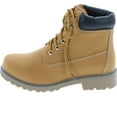 thumbnail image 2 of Nature Breeze Womens Terrain Leatherette Multi Color Padded Collar Hard Toe Boot - Wheat, 2 of 7