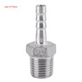 thumbnail image 3 of Ccdes Adaptateur de Queue de Tuyau, Acier Inoxydable SS304 Tuyau de Filetage Mâle Raccord de Queue de Tuyau de Barbillon BSP 1/8 3/4, Raccord de Tuyau de Barbillon, 3 of 3