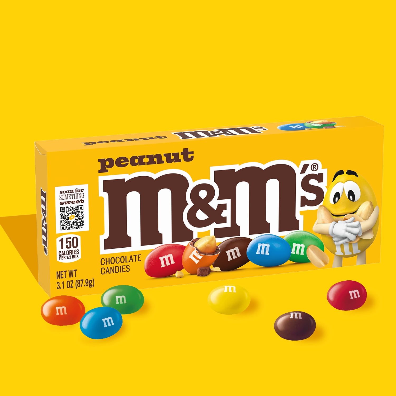 (2 pack) M&M's Peanut Milk Chocolate Candy Theater Box - 3.1 oz Box