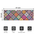 thumbnail image 5 of Multicolor Ethnic Mandala Pattern Door Rugs,Washable Non Slip Door Mats Indoor,Decorative Door Mats,Entry Mat Indoor for Entrance,Bedroom,Kitchen,Bathroom,16"x47", 5 of 6