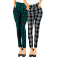 thumbnail image 1 of Set De 2 Leggings Elegantes Jegging Mujer a Cuadros Stretch Looks Formal y Casual Mayón y Mallones Mayón Mallones, 1 of 5