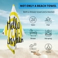 thumbnail image 4 of GZHJMY Beach Towel for Women Girls, Hello Sunshine Bath Towel, Oversized Lightweight Sport Towel, 31x51 Inch, 4 of 7