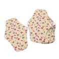 thumbnail image 1 of Almohadillas Menstruales Reutilizables, Tamaño M , Estampado Floral, Súper Absorbentes, 5 Uds., Paño De Carbón De Bambú, Almohadillas Menstruales Lavables Para Mujeres, 1 of 7